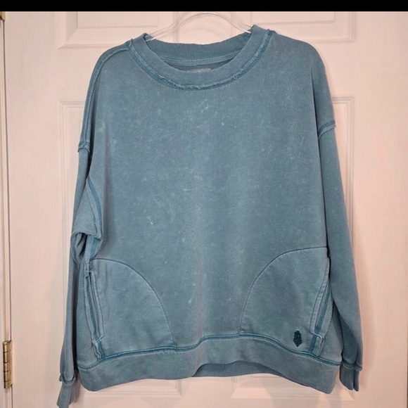 free people movement Tops - FP Movement by Free People Blue Sweatshirt